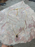 Black Agate Stone Necklace