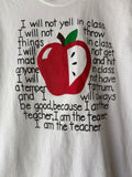 Teachers Rules Graphic Tee (M)