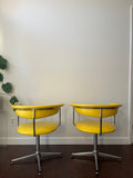 Yellow Barrel Chair Set (2)