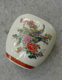 Peacock & Peony Vase