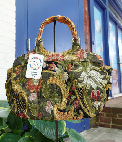 Floral Tapestry Bag