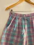 Pastel Plaid Shorts (S/M)