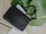 Black Beaded Crossbody Bag