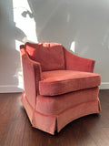 Pink Velvet Armchair