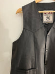 Leather Biker Vest (L)