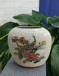 Peacock & Peony Vase