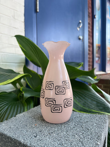 Hand Painted Glass Vase