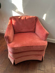 Blush Pink Velvet Armchair