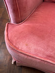 Pink Velvet Armchair