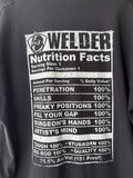 Welder Nutrition Facts Tee (XL)