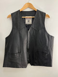 Leather Biker Vest (L)