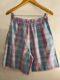 Pastel Plaid Shorts (S/M)